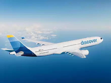 Ein Flugzeug der discover.airlines. - Foto: discover.airlines/dpa
