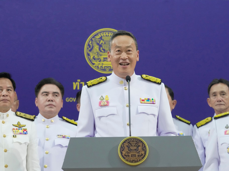 Der neue thailändische Ministerpräsident Srettha Thavisin in Bangkok. - Foto: Sakchai Lalit/AP/dpa
