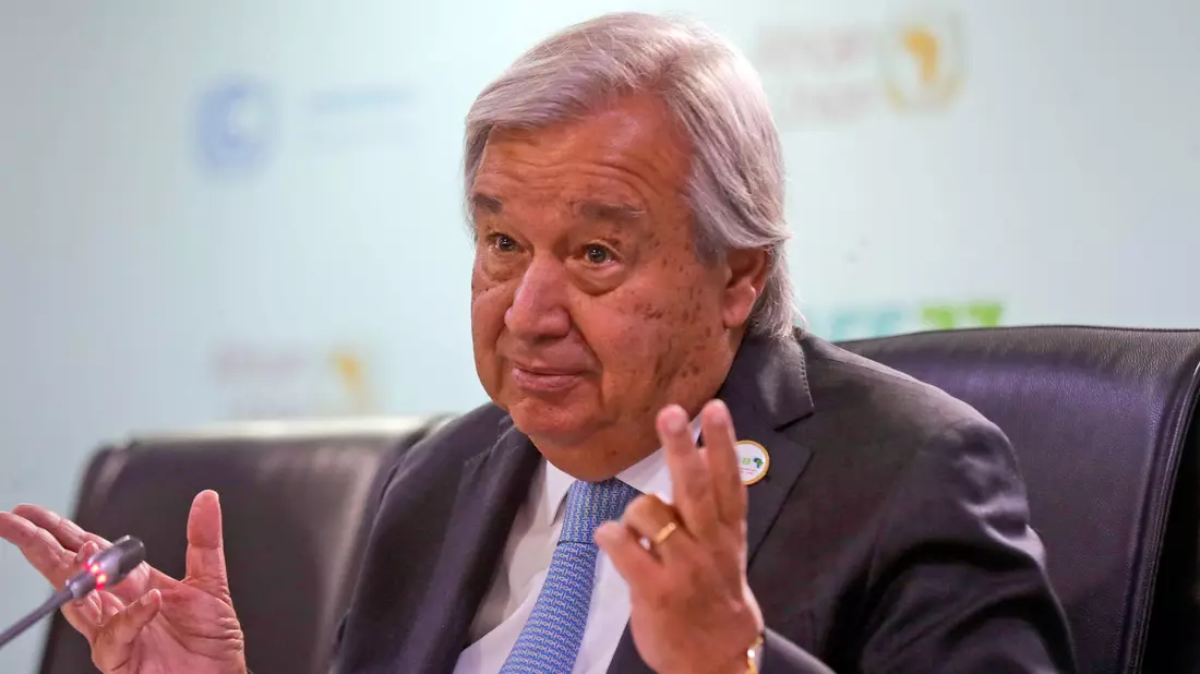 Es benötige «Quantensprünge», um die Erderwärmung zu bremsen, sagte António Guterres in der kenianischen Hauptstadt Nairobi. - Bild: Brian Inganga/AP/dpa