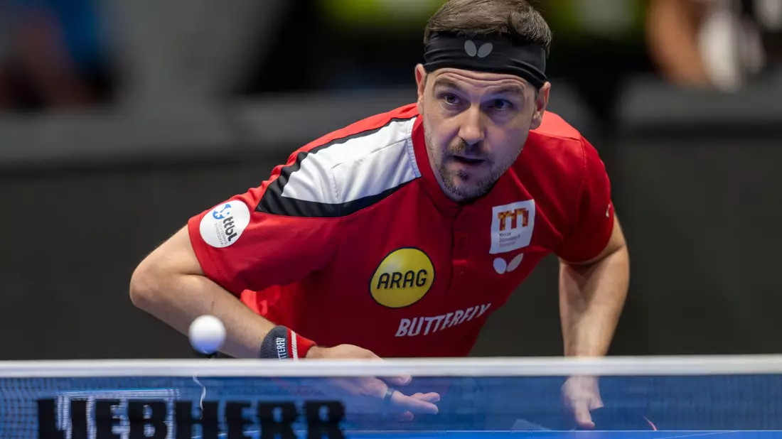 Timo Boll erlebte gegen Polen einen wechselhaften Abend. - Bild: David Inderlied/dpa
