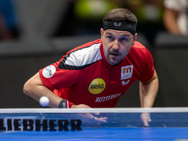 Will unbedingt zu den Olympischen Spielen in Paris: Timo Boll. - Foto: David Inderlied/dpa