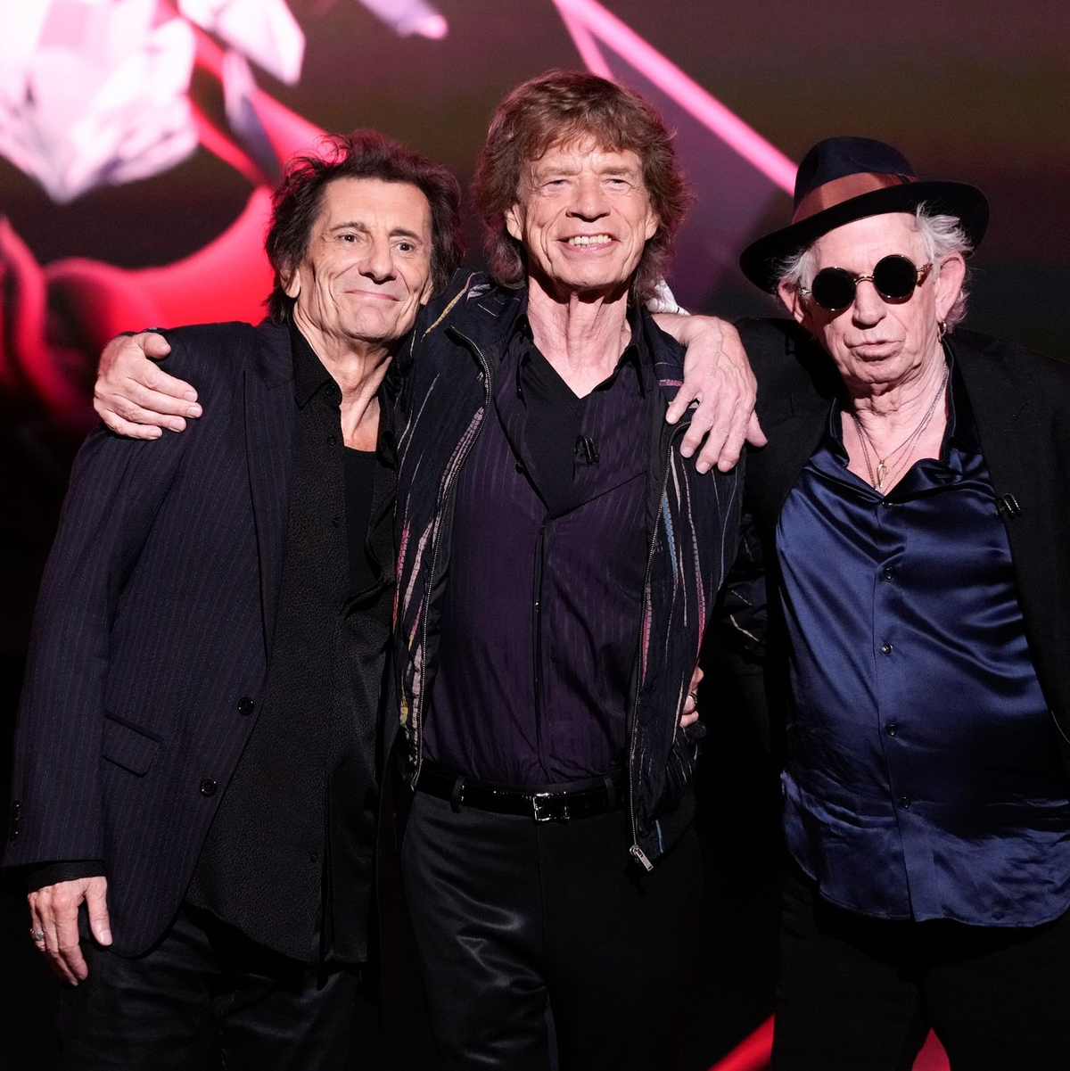 Ronnie Wood (l-r), Mick Jagger und Keith Richards in London. - Foto: Scott Garfitt/Invision/AP/dpa