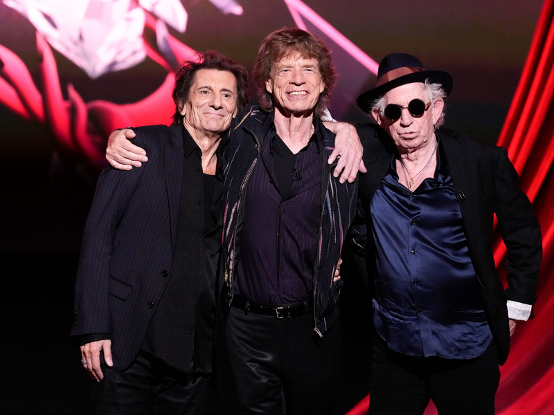 Ronnie Wood (l-r), Mick Jagger und Keith Richards in London. - Foto: Scott Garfitt/Invision/AP/dpa