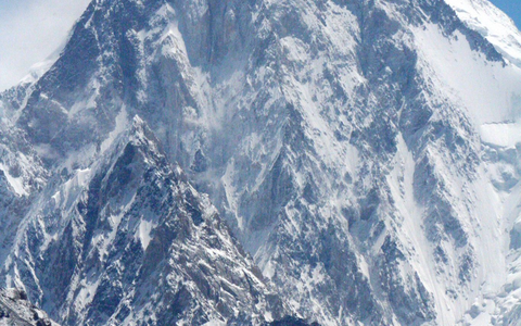 Blick auf den Gipfel des Gasherbrum IV in Pakistan. - Foto: epa anp Norit K2 Exp/Ho/epa anp/dpa