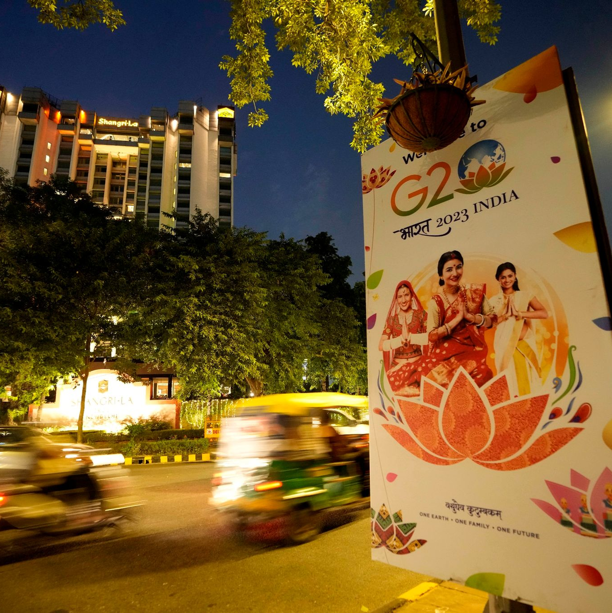 Die Staats- und Regierungschefs der G20 kommen am Wochenende in der indischen Hauptstadt Neu Delhi zusammen. - Foto: Channi Anand/AP/dpa