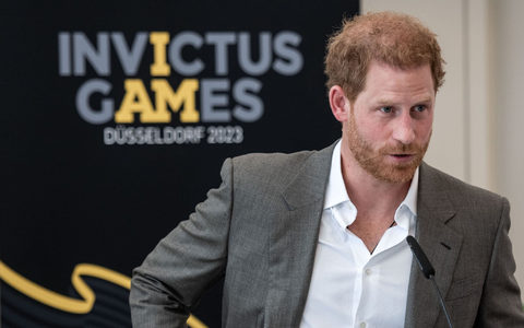 Prinz Harry, Herzog von Sussex, wirbt für die «Invictus Games» (2023). - Foto: Fabian Strauch/dpa