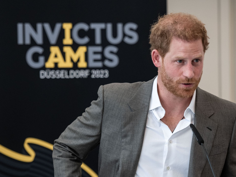 Prinz Harry, Herzog von Sussex, wirbt für die «Invictus Games» (2023). - Foto: Fabian Strauch/dpa
