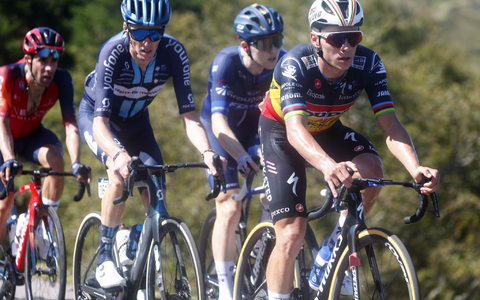 Holte sich bei der letzten Vuelta-Bergankunft den Tagessieg: Remco Evenepoel. - Foto: Pep Dalmau/Belga/dpa