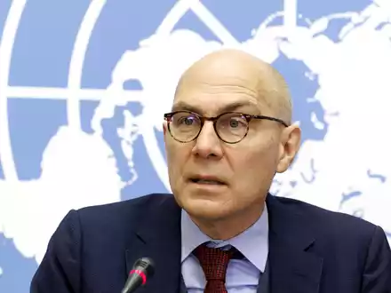 Volker Türk, UN-Hochkommissar für Menschenrechte, zeigt sich besorgt über die Menschenrechtslage. - Foto: Salvatore Di Nolfi/KEYSTONE/dpa