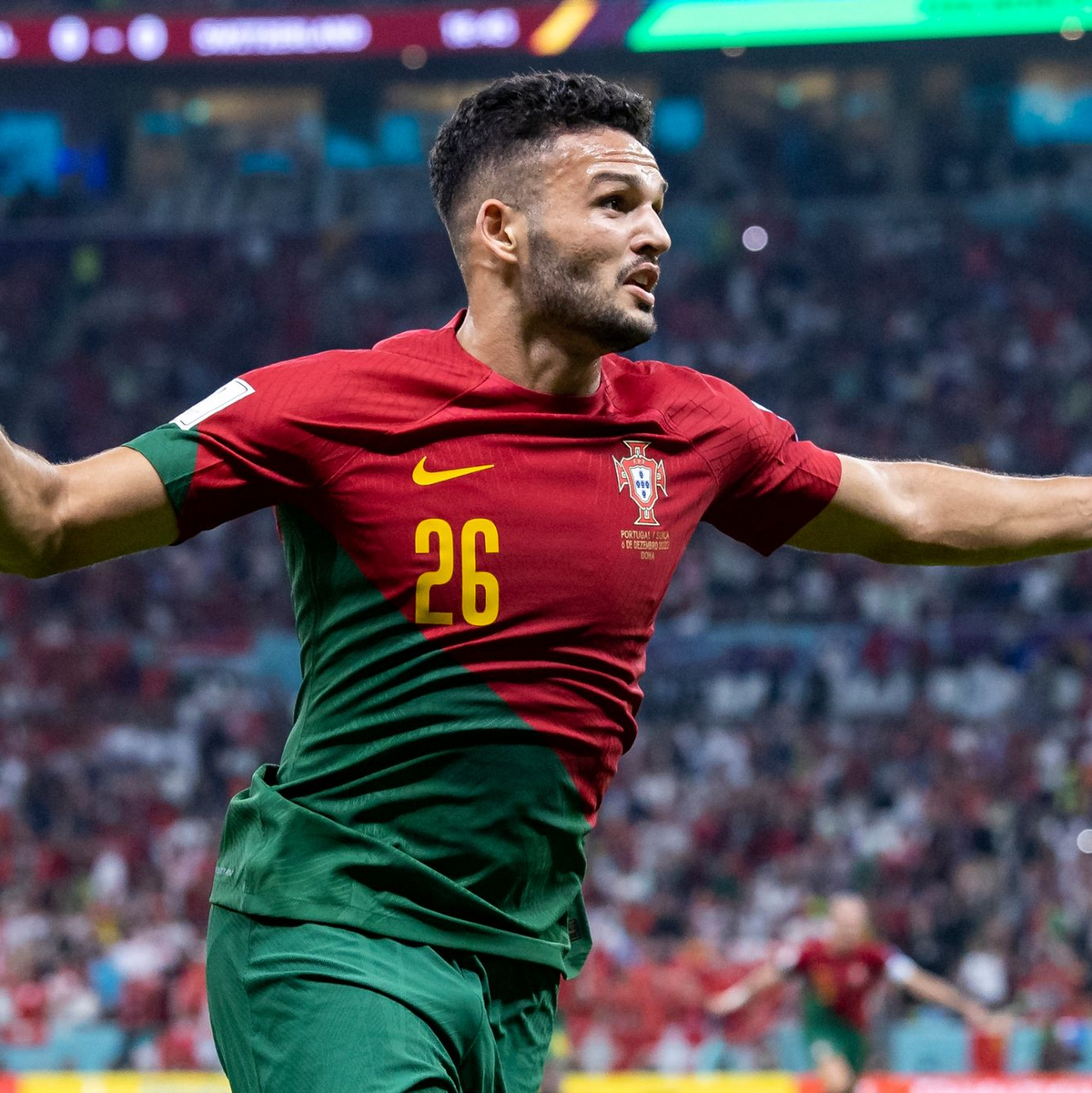 Portugals Gonçalo Ramos traf beim deutlichen Sieg gegen Luxemburg doppelt. - Foto: Tom Weller/dpa/Archivbild