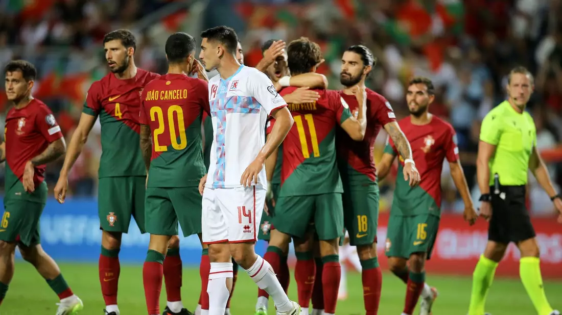 Portugal setzte sich deutlich gegen Luxemburg durch. - Bild: Joao Matos/AP