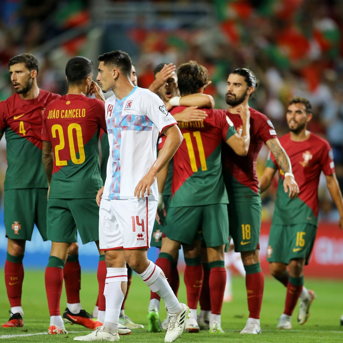 Portugal setzte sich deutlich gegen Luxemburg durch. - Foto: Joao Matos/AP