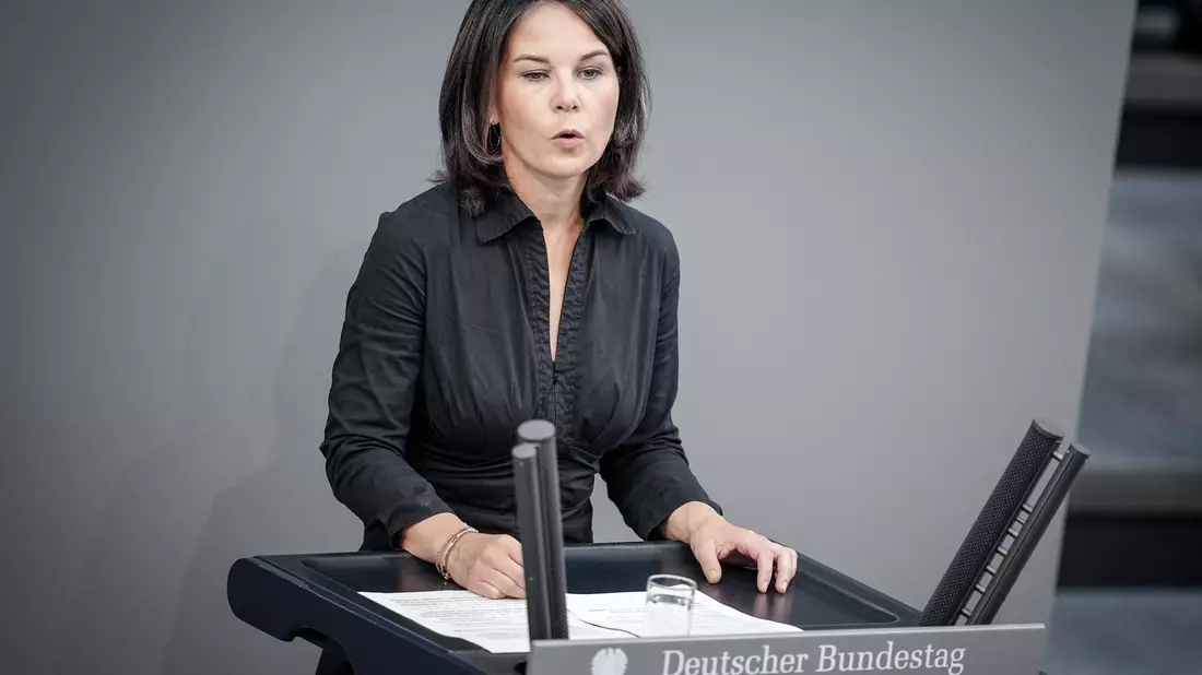 Außenministerin Annalena Baerbock (Bündnis 90/Die Grünen) reist in die USA. - Bild: Kay Nietfeld/dpa