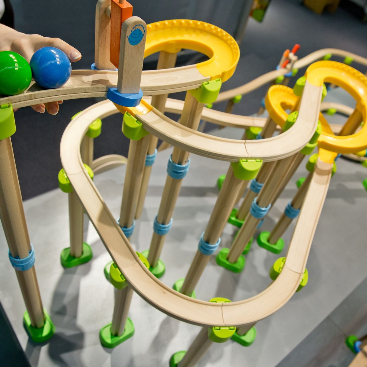 Kugelbahn von Haba. Haba befindet sich aktuell in der größten Umstrukturierung der mehr als 85-jährigen Firmengeschichte. - Foto: picture alliance / dpa