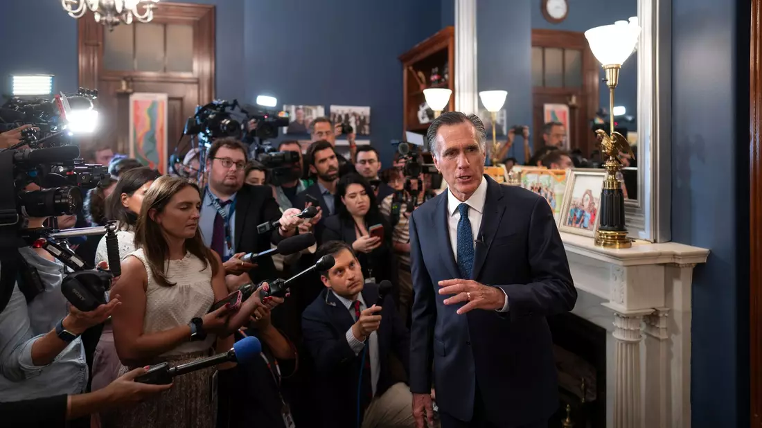 Mitt Romney, republikanischer Senator von Utah, wird 2024 nicht zur Wiederwahl antreten. - Bild: J. Scott Applewhite/AP
