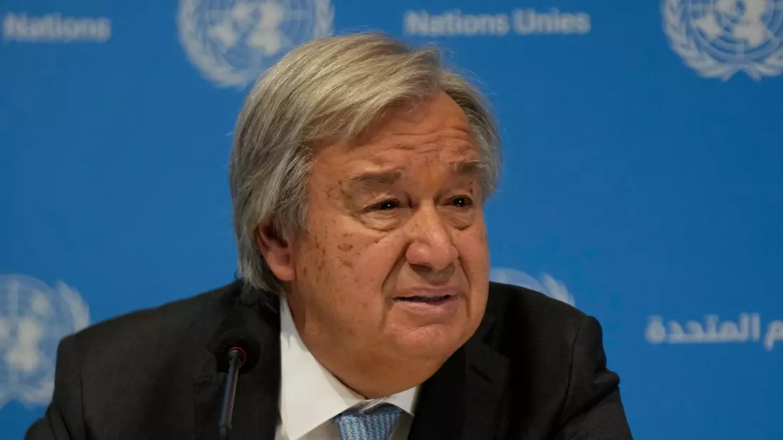 «Ich werde Präsident Selenskyj empfangen», sagte UN-Generalsekretär António Guterres vor der Vollversammlung in New York. - Bild: Channi Anand/AP/dpa