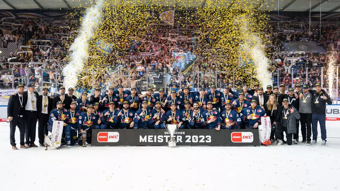 Der EHC Red Bull München will seinen Meistertitel verteidigen. - Bild: Ulrich Gamel/Kolbert-Press/dpa