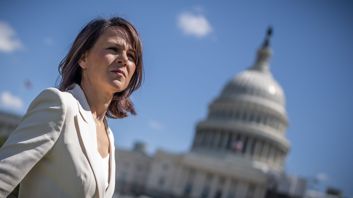 Bundesaußenministerin Annalena Baerbock hält sich für politische Gespräche in Washington auf. - Foto: Michael Kappeler/dpa