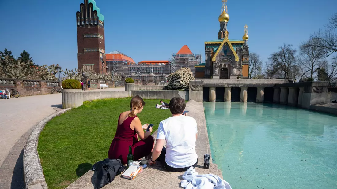 Darmstadt gilt als Zentrum des Jugendstils. - Bild: Andreas Arnold/dpa