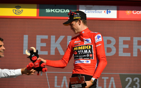 Steht vor dem größten Erfolg seiner Karriere: US-Radprofi Sepp Kuss. - Foto: Alvaro Barrientos/AP/dpa