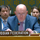 Wassili Nebensja, Ständiger Vertreter von Russland bei den Vereinten Nationen, spricht vor dem UN-Sicherheitsrat. - Foto: -/UNTV/AP/dpa