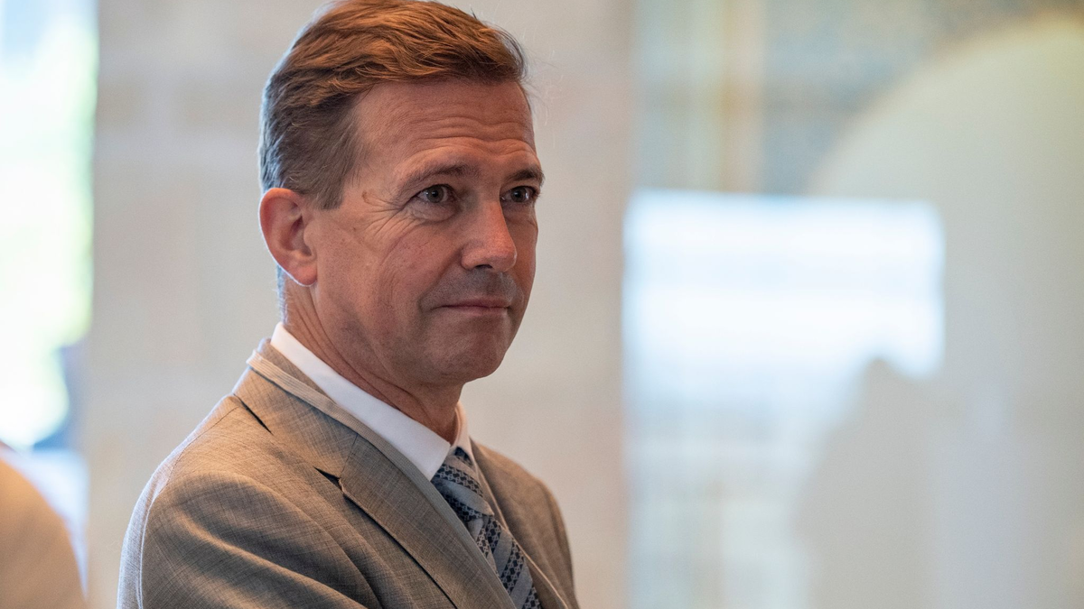 Steffen Seibert bei einer Veranstaltung in Jerusalem. - Foto: Christophe Gateau/dpa