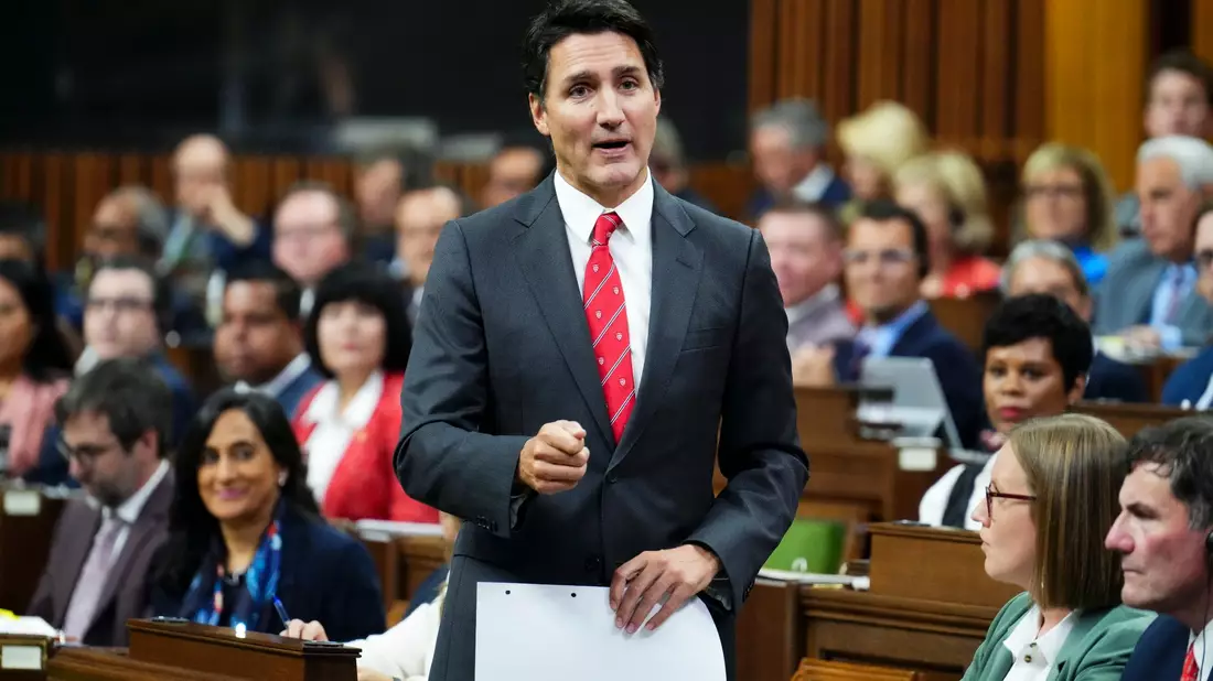 Kanadas Premierminister Justin Trudeau während einer Fragestunde im House of Commons. - Bild: Sean Kilpatrick/Canadian Press via ZUMA Press/dpa