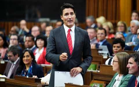 Kanadas Premierminister Justin Trudeau während einer Fragestunde im House of Commons. - Foto: Sean Kilpatrick/Canadian Press via ZUMA Press/dpa