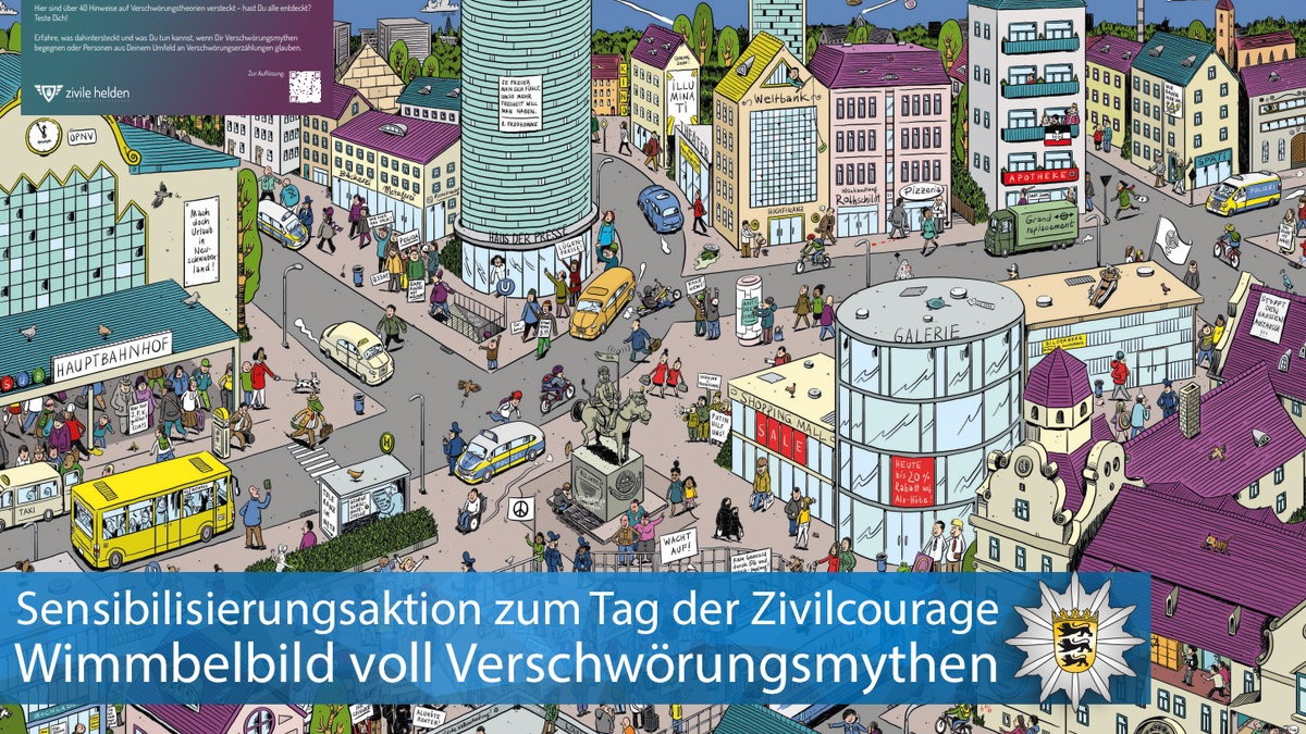 LKA-BW: Gemeinsam gegen Antisemitismus und Verschwörungsmythen - das LKA BW startet Präventionsoffensive an allen Universitäten und Hochschulen im Land - Foto: presseportal.de