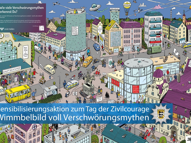 LKA-BW: Gemeinsam gegen Antisemitismus und Verschwörungsmythen - das LKA BW startet Präventionsoffensive an allen Universitäten und Hochschulen im Land - Foto: presseportal.de