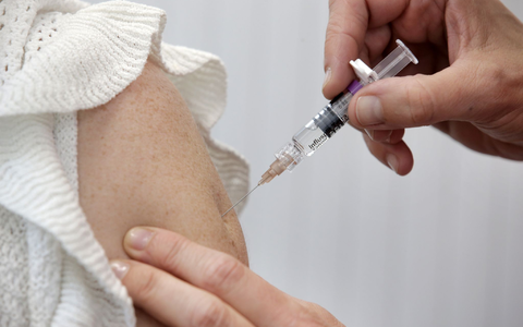 Im Zeitfenster von Oktober bis Mitte Dezember wird gefährdeten Gruppen zur Grippeschutzimpfung geraten. - Foto: Stephan Jansen/dpa