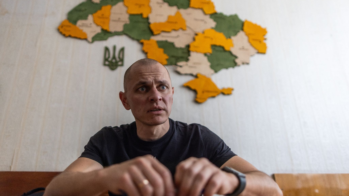 Dmytro Orlow, der Bürgermeister der von russischen Soldaten besetzten ukrainischen Kraftwerksstadt Enerhodar sieht eine große Unfall-Gefahr im Atomkraftwerk Saporischschja. - Foto: Oliver Weiken/dpa