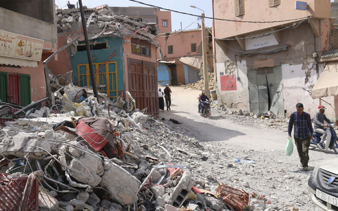 Anfang September kam es in Marokko zu einem verheerenden Erdbeben. - Foto: ---/kyodo/dpa