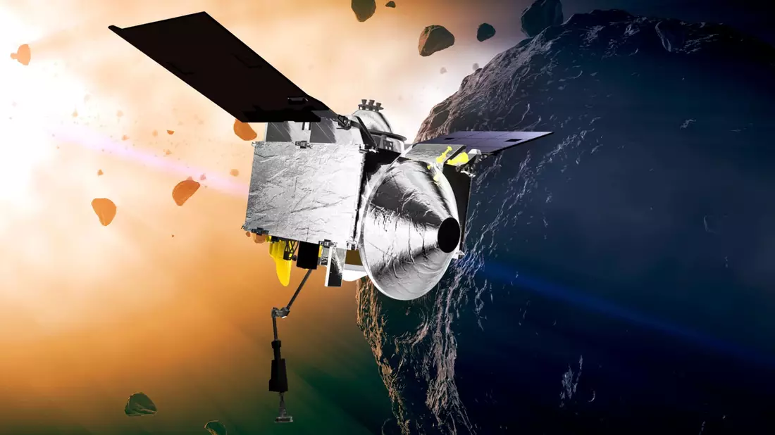 Nasa-Raumsonde Osiris-Rex soll die Probe von einem Asteroiden über der Erde abwerfen. - Bild: ---/Nasa/dpa