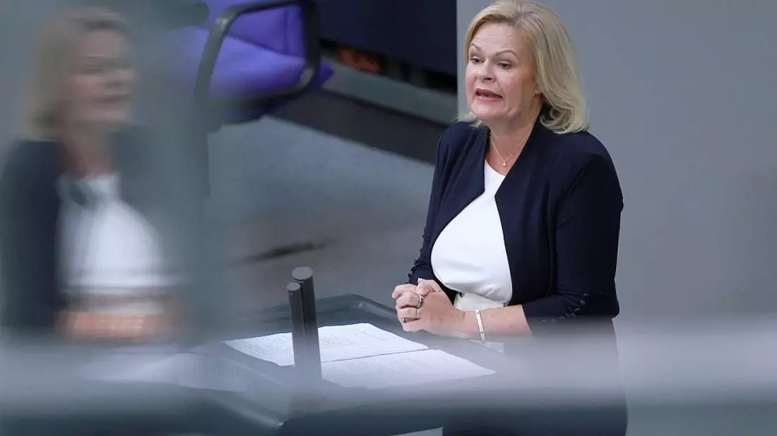 Nancy Faeser am 22.09.2023 - Bild: ?ber dts Nachrichtenagentur