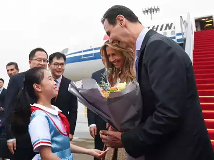 Der syrische Präsident Baschar al-Assad (r) ist zum ersten Mal seit 2004 wieder zu Besuch in China. - Foto: Huang Zongzhi/Xinhua/AP