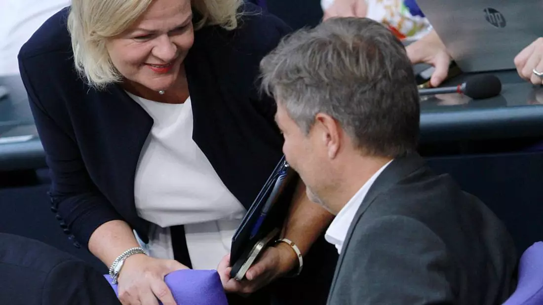 Nancy Faeser und Robert Habeck am 22.09.2023 - Bild: ?ber dts Nachrichtenagentur