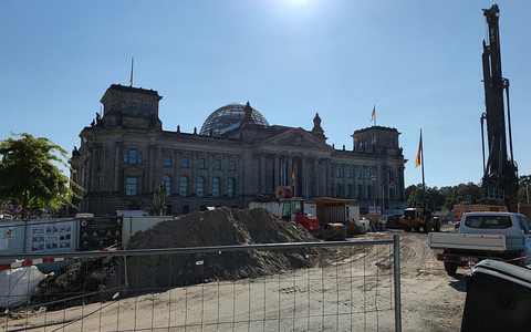 Baustelle vor Deutschem Bundestag (Archiv) - Foto: ?ber dts Nachrichtenagentur