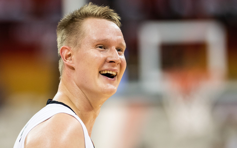 Steht mit Gießen im BBL-Pokal-Achtelfinale: Robin Benzing. - Foto: Swen Pförtner/dpa
