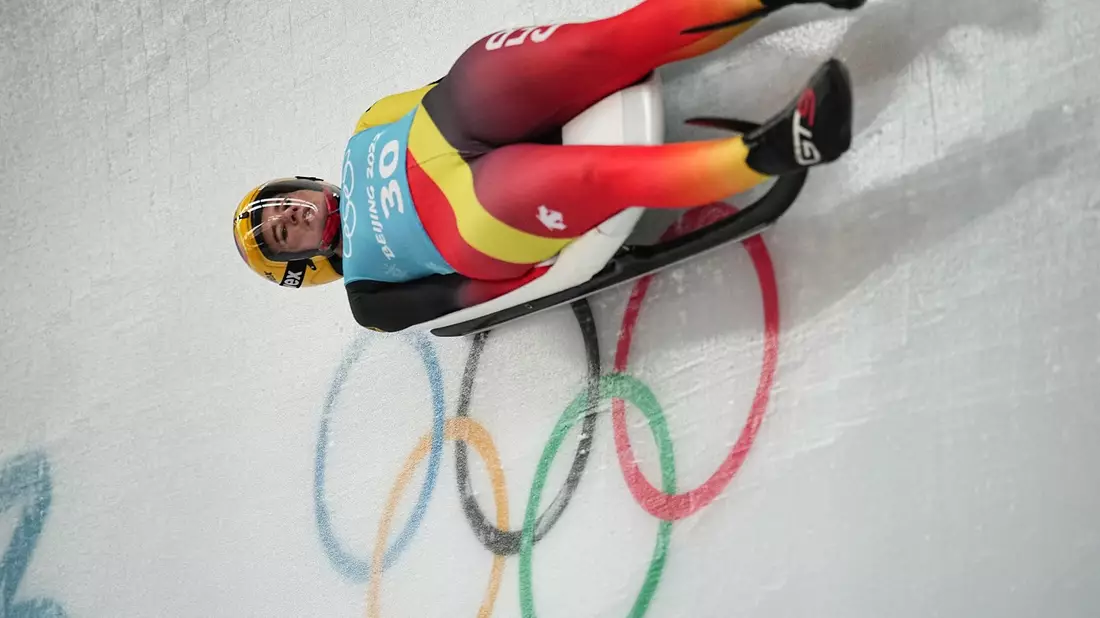 Natalie Geisenberger bei den Olympischen Winterspielen 2022 in Peking. - Bild: Michael Kappeler/dpa