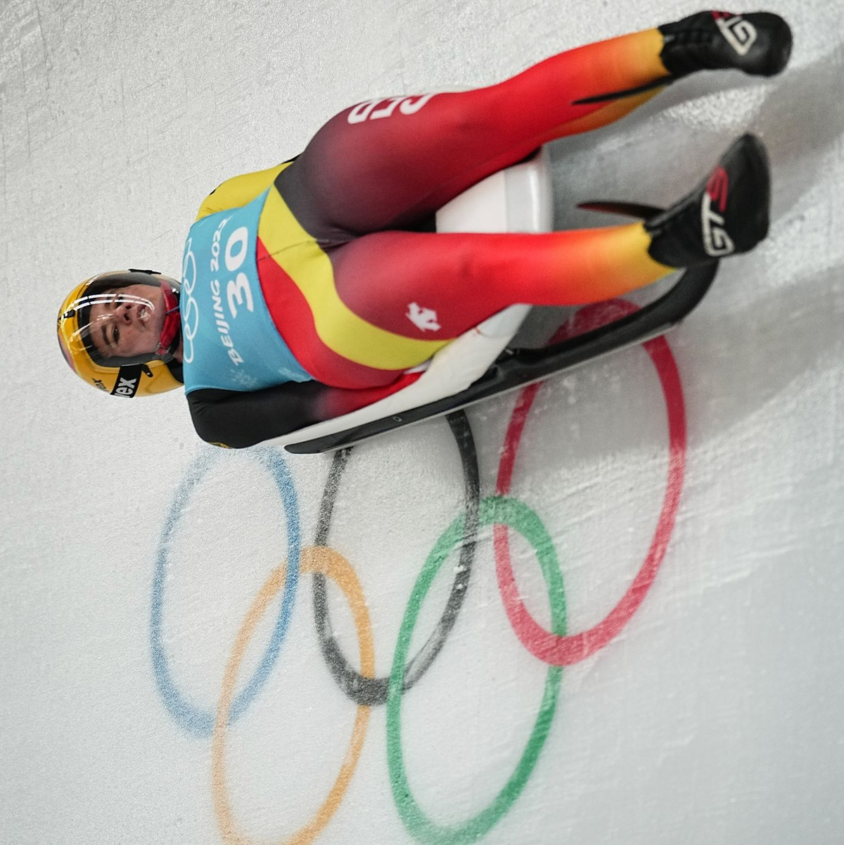 Natalie Geisenberger bei den Olympischen Winterspielen 2022 in Peking. - Foto: Michael Kappeler/dpa