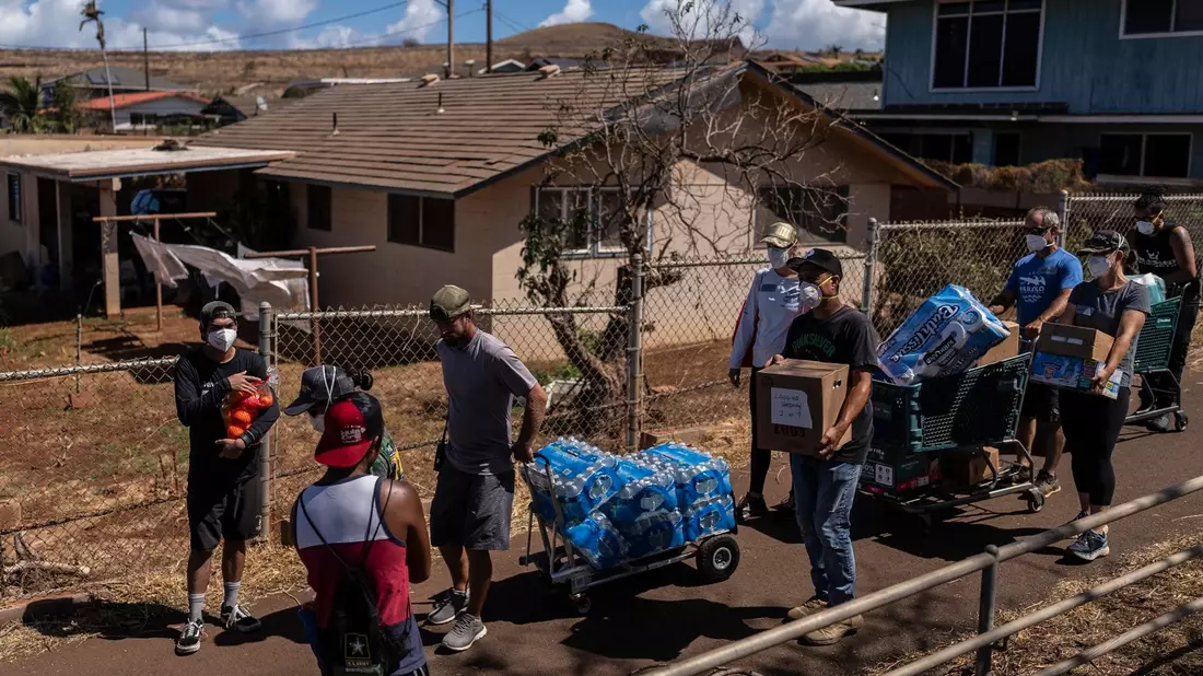 Auf Maui wird der Sachschaden auf mehr als 5 Milliarden Dollar geschätzt. - Bild: Jae C. Hong/AP/dpa