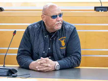 Der frühere Rocker-Boss Frank Hanebuth im vergangenen November im  Landgericht Hannover. - Foto: Moritz Frankenberg/dpa