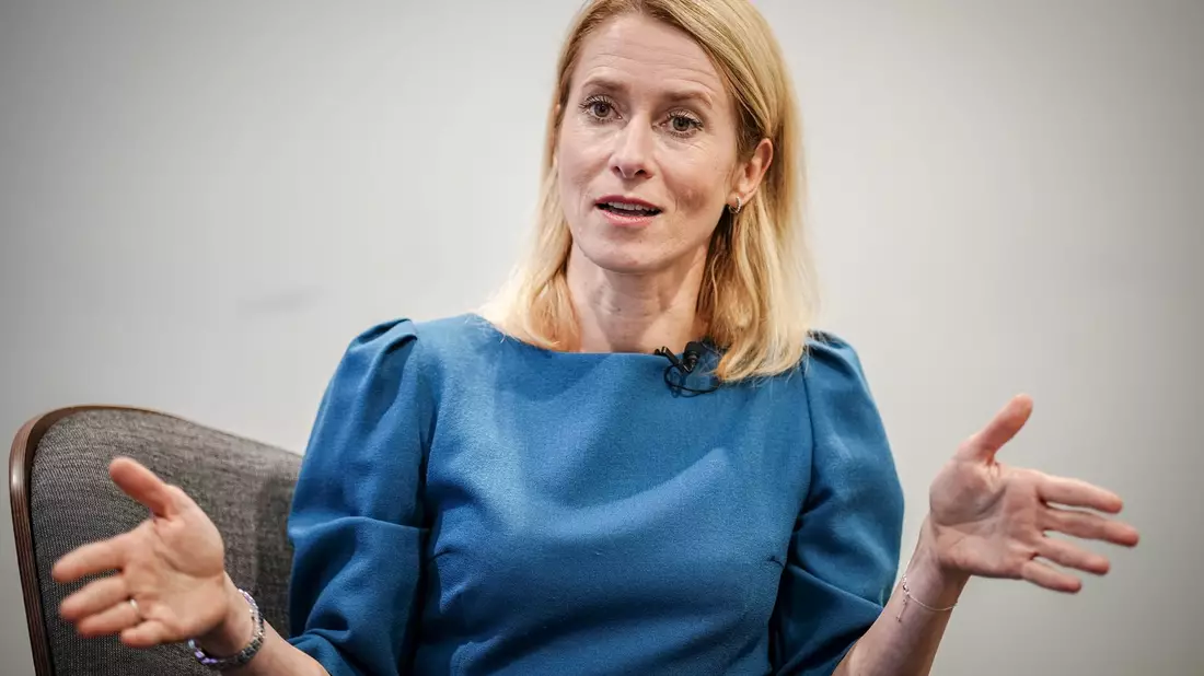 Estlands Regierungschefin Kaja Kallas spricht sich für höhere Verteidigungsausgaben in der Nato aus. - Bild: Kay Nietfeld/dpa