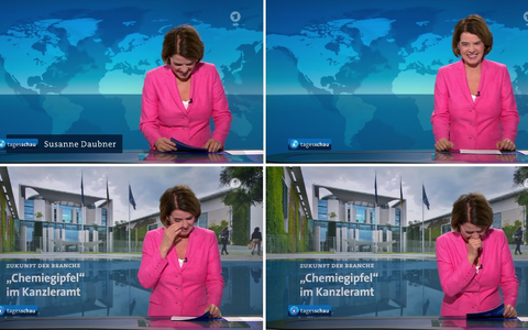 «Tagesschau»-Sprecherin Susanne Daubner wurde mitten in den Morgennachrichten von einem hartnäckigen Lachanfall heimgesucht. - Foto: ARD-aktuell/dpa
