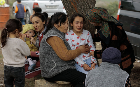 Im September 2023 brachten aserbaidschanische Truppen die Konfliktregion Berg-Karabach wieder unter ihre Kontrolle - mehr als 100.000 Karabach-Armenier flohen. (Archivbild) - Foto: Vasily Krestyaninov/AP