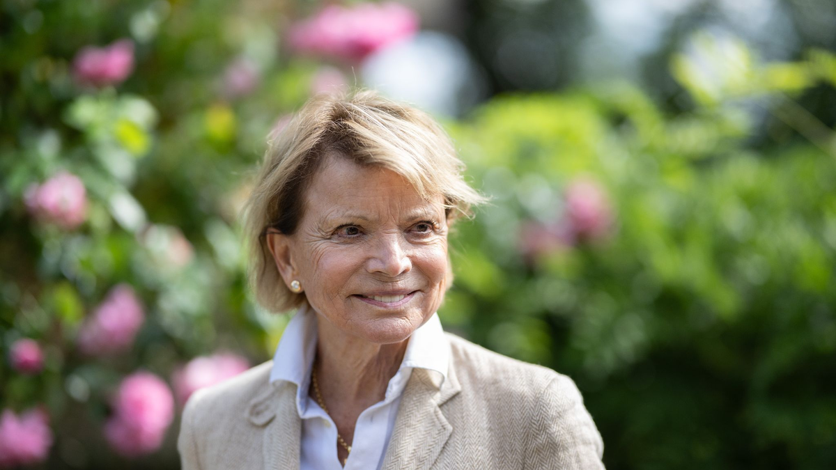 Schauspielerin Glas am Set des Kinofilms 