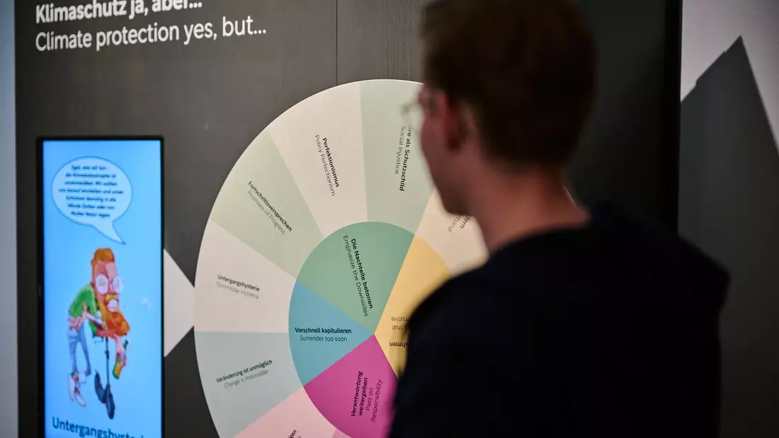 Das Museum für Kommunikation in Berlin zeigt die Ausstellung «Klima_X. Warum tun wir nicht, was wir wissen?». - Bild: Yves Sucksdorff/Museum für Kommunikation Berlin/dpa