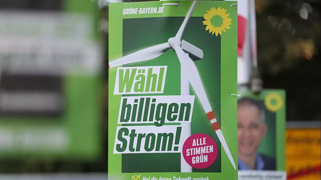 Grünen-Wahlplakat zur Landtagswahl in Bayern 2023 (Archiv) - Bild: ?ber dts Nachrichtenagentur