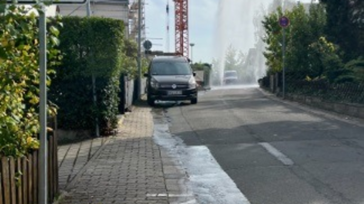 POL-PPWP: Wasserhydrant überfahren - Foto: presseportal.de